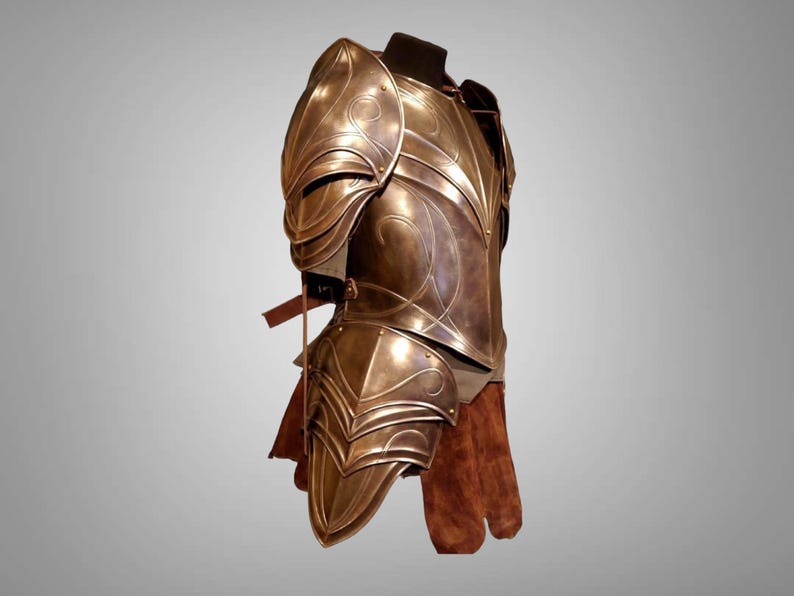 Medieval Elven Cuirass Armor - Larp Elven Costume - Medieval wearable LOTR Half Body Armor suit - Battel Ready LOTR Armor Best Gift