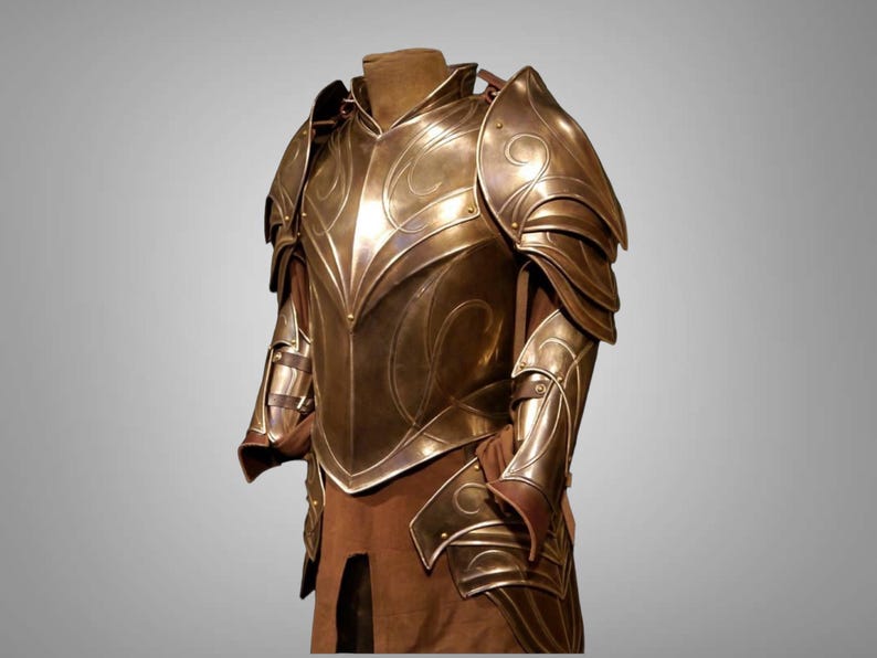 Medieval Elven Cuirass Armor - Larp Elven Costume - Medieval wearable LOTR Half Body Armor suit - Battel Ready LOTR Armor Best Gift
