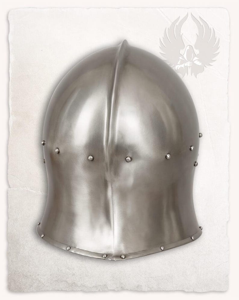 Medieval Fidelio Barbuta Helmet Warrior Steel Knight Great Helmet- Cosplay Armor- Larp Costume Gift Item