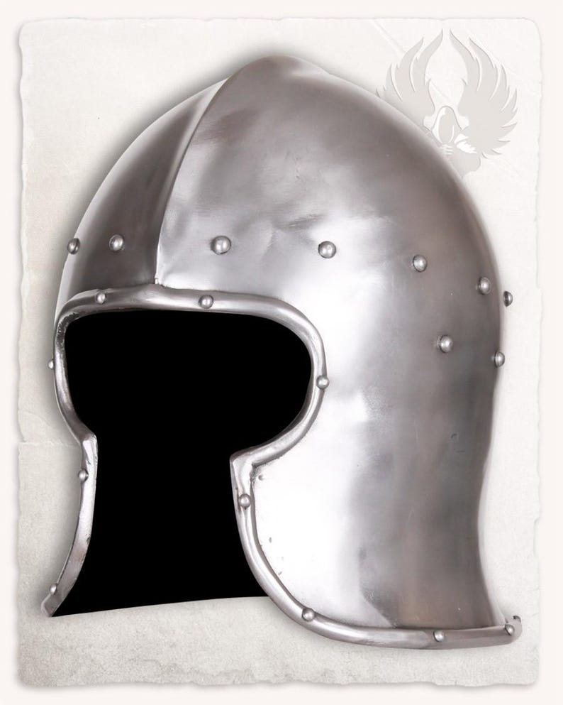 Medieval Fidelio Barbuta Helmet Warrior Steel Knight Great Helmet- Cosplay Armor- Larp Costume Gift Item