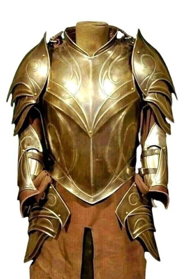 Medieval Elven Cuirass Armor - Larp Elven Costume - Medieval wearable LOTR Half Body Armor suit - Battel Ready LOTR Armor Best Gift