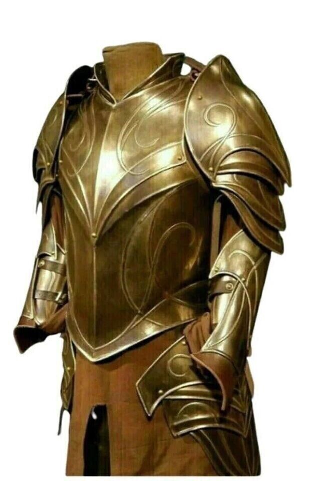 Medieval Elven Cuirass Armor - Larp Elven Costume - Medieval wearable LOTR Half Body Armor suit - Battel Ready LOTR Armor Best Gift